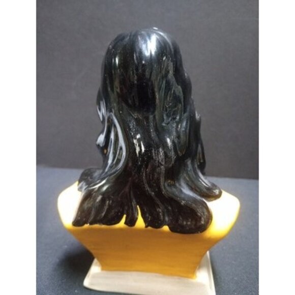 Vintage Hand Painted Bust Of Jesus  7 In - Picture 3 of 8